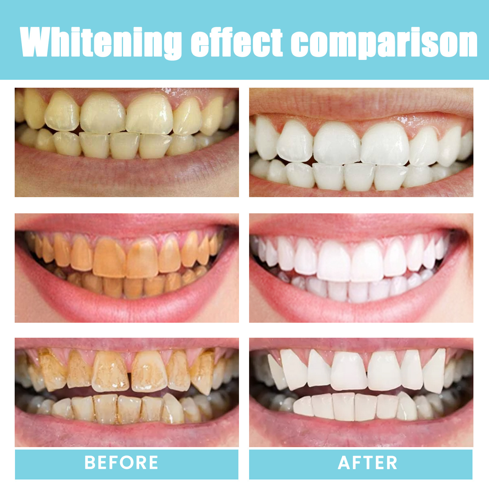 Jaysuing 7-Tage-Mundreinigungspflege für oxidierten Schmutz, frischer Atem, aufhellendes Zahnpulver_voghion.com