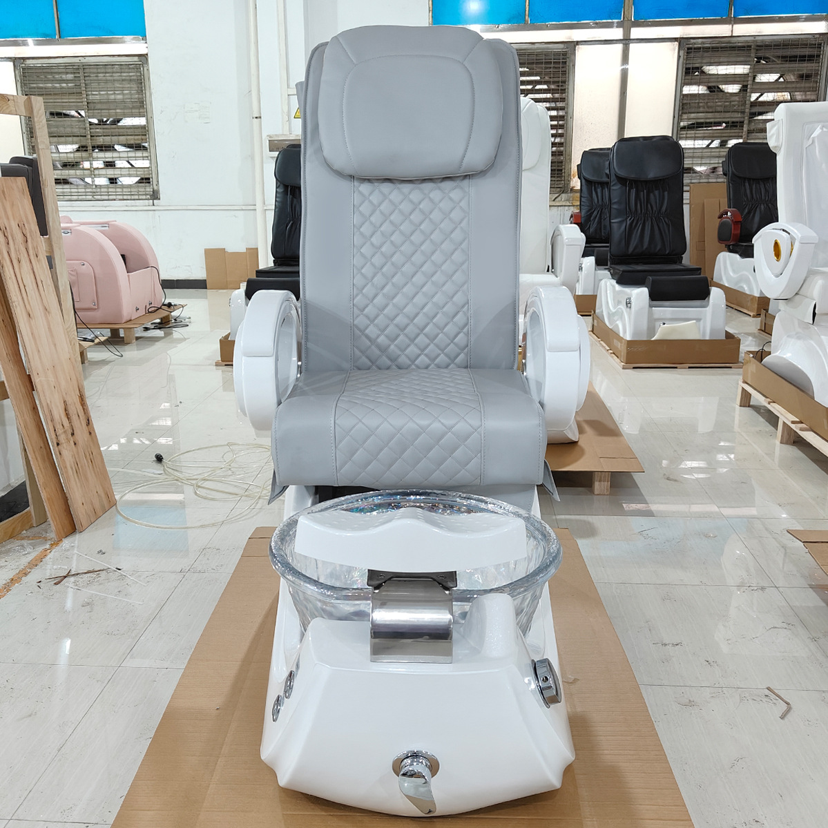 Salón de belleza extranjero de alta calidad sofá de terapia de pedía ajustable eléctrico masaje sauna spa spa lavado pedicura pies sillón de baño A image 4