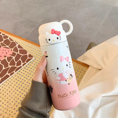 新商品の艾可思クロミ子供保温カップ女子学生高颜値316ステンレスカップ学生学校コップ