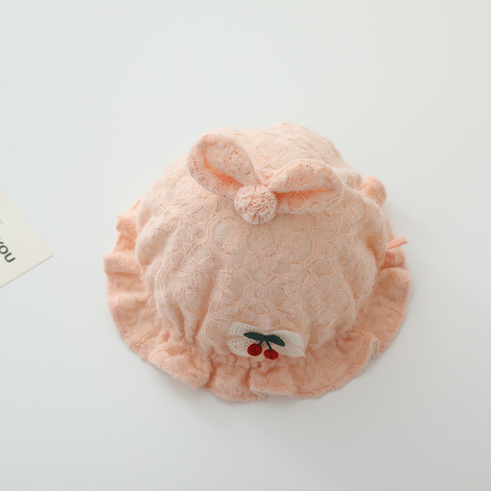 Sombreros de bebé primavera y otoño, gorras de princesa para bebés, gorras de encaje lindas para bebés, gorras de feto para bebés recién nacidos pequeños