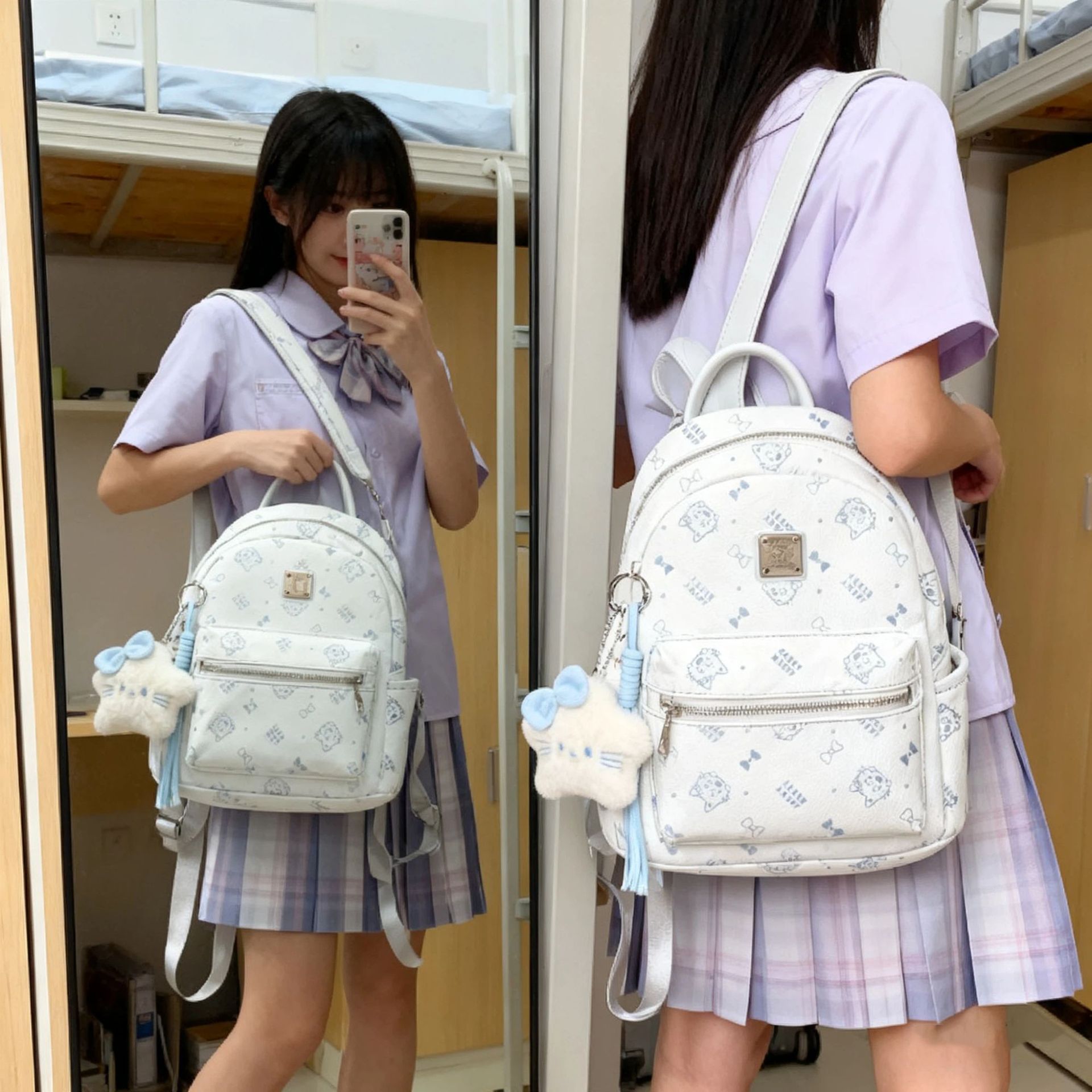 Commuter-Rucksack, trendiges All-in-One-Design, modisch, minimalistisch, Nischendesign, hochwertige Optik, School-Style-Schulrucksack, großes Fassungsvermögen