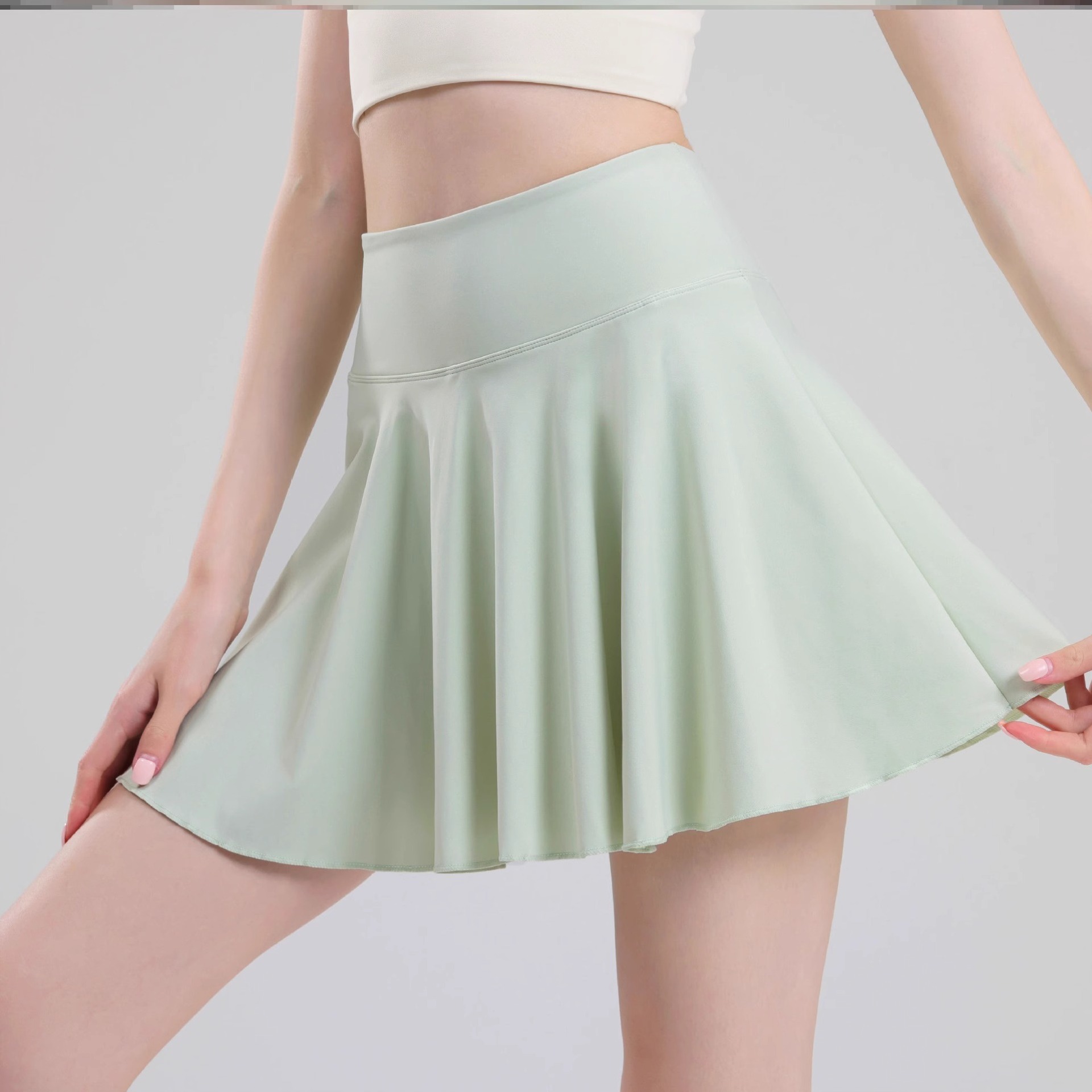 2025 nuevo vestido de tenis blanco hermoso vestido corto deportivo corto