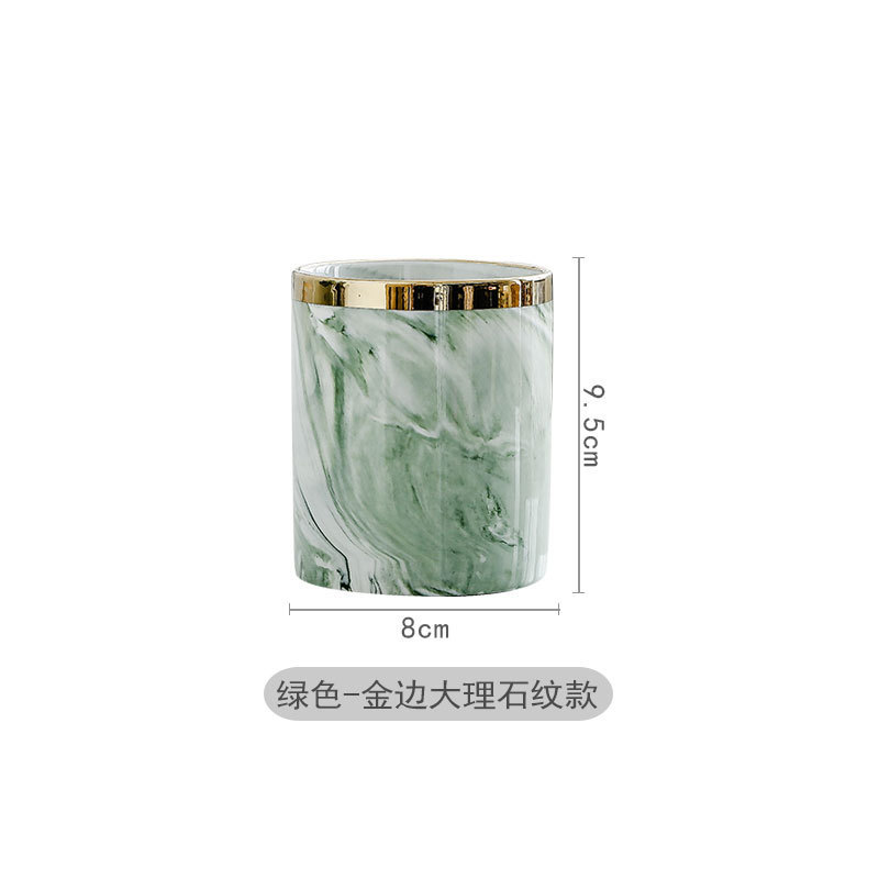 北欧創意事務デスクトップ収納ボックス陶磁器化粧筆筒家庭用置物文房具用品収納缶卸売り|undefined