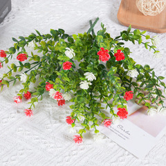 Floral Arrangement, Artificial Flowers, Plastic Plants, Eucalyptus, Fake Roses, Greenery, Home Decor
