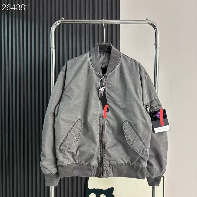 跨境Stone Island石头岛男重工棒球服夹克棉服保暖棉衣外套岛外贸|undefined