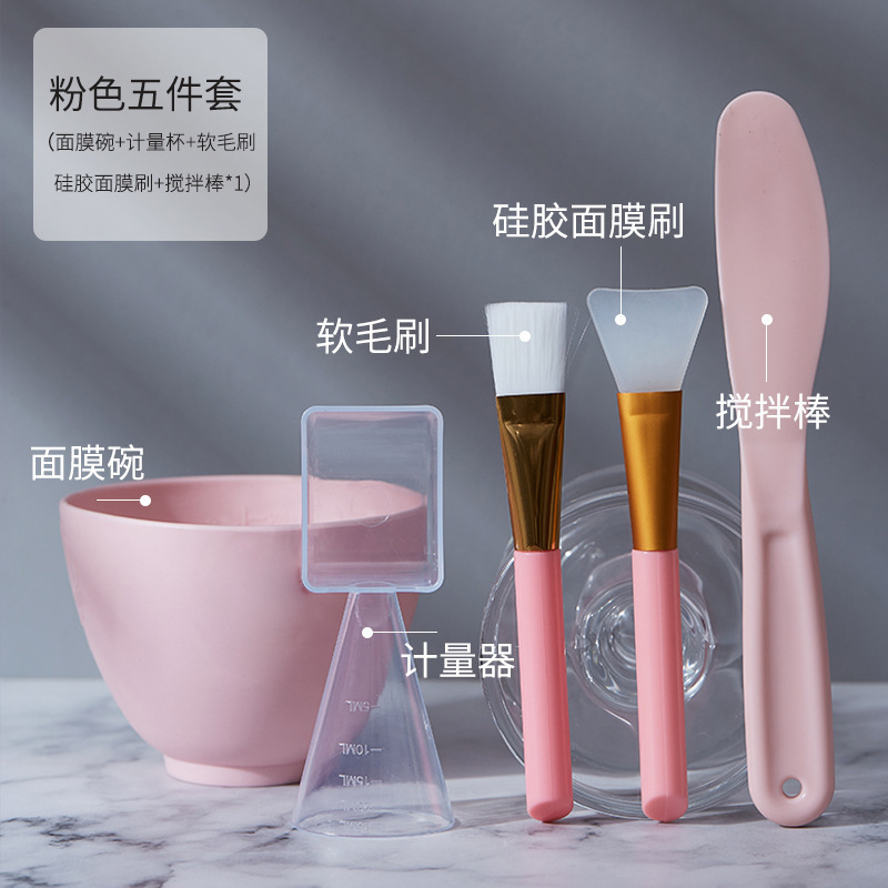 卸売りのシリカゲルのマスクの碗のセットのdiyのマスクのブラシはマスクのツールの柔らかい毛のマスクの棒のスプーンの美を塗ります。|undefined