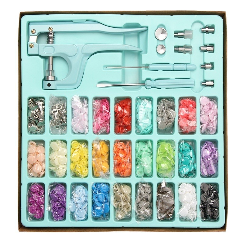 Amazon T5/T8 hebilla de ojo de aire de resina hebilla de metal de cuatro articulaciones botón oscuro prensa de mano alicates herramienta de instalación traje