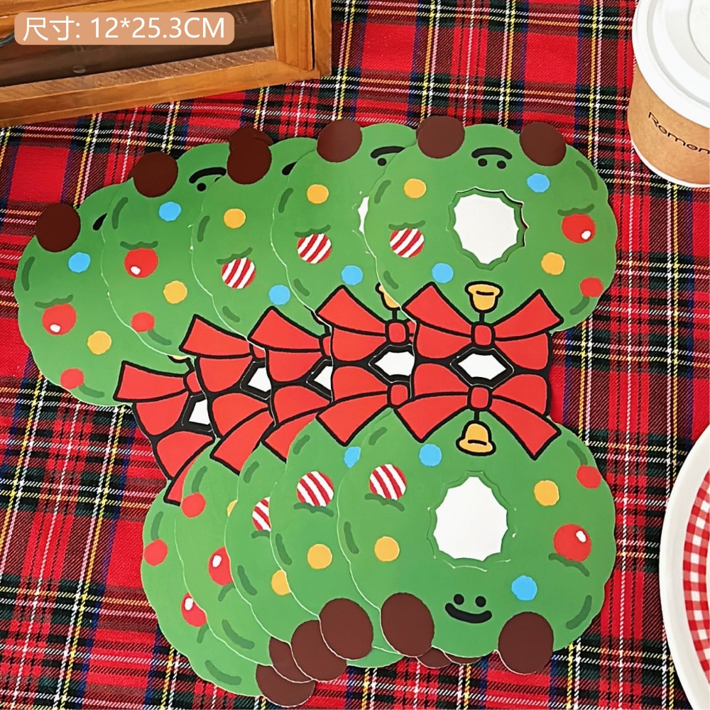 Tengyi original kraft bolsa de decoración cartón de regalo de Navidad accesorios de embalaje de chicas corazón de Navidad accesorios versátiles