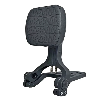 Motorcycle bumper, one-stop modification - canopy-t01-folding-backrest-diamond-black