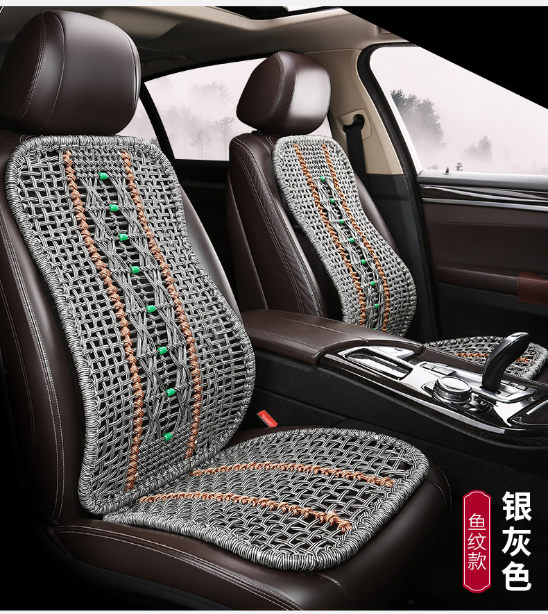 Truck Cushion Steel Pipe One-piece Hand-woven Car Lumbar Hard Waist Protection Backrest Summer Cool Cushion Car Office Seat