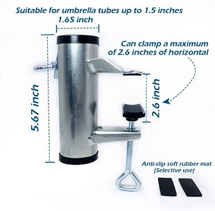Пляжная трубка с держателем для зонта, фиксаторы в комплекте