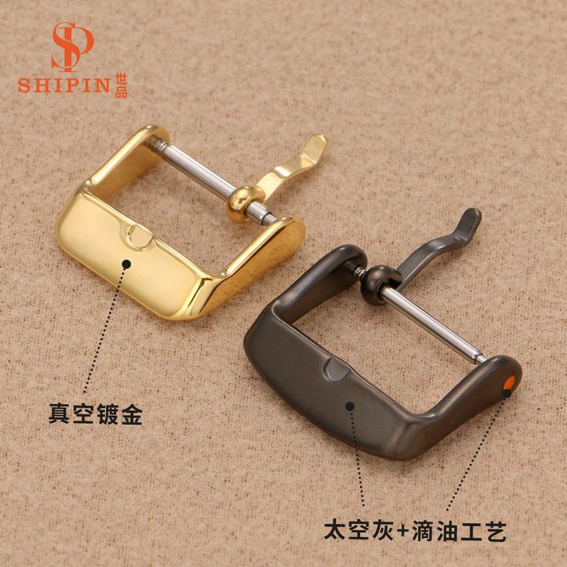 工場在庫卸売 304ステンレス製時計バックル 16/18インチ スマートウォッチ シリコンストラップバックル 時計金具部品|undefined