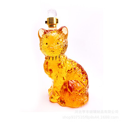 新型猫型ワインボトル動物酒瓶工芸酒瓶十二生肖創意酒瓶