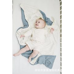 アマゾンINS綿糸乳幼児二重豆じゅうたん四季のぬいぐるみ布団赤ちゃんがカートの毛布をなだめる