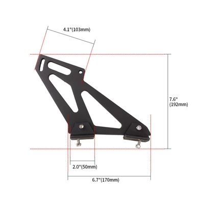 Cross-Border Car Modification Supplies Aluminum Motorcycle tail - 7inch