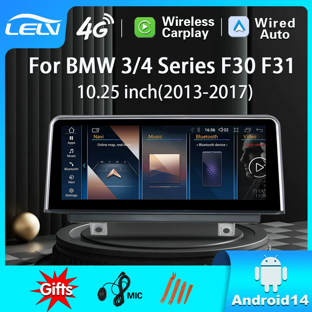 Подходит для BMW F30/F31/F32/F34/F35/F36 10.25‑дюймовый автомобильный смарт‑радиоплеер