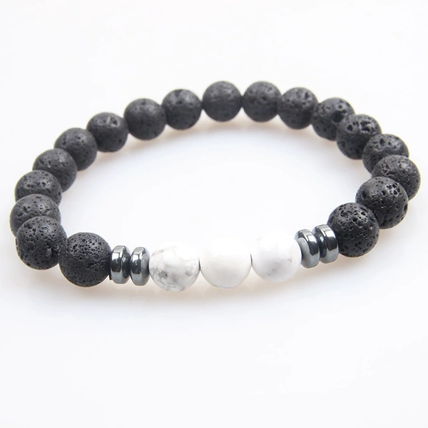 Turquoise bracelet natural stone, 8mm