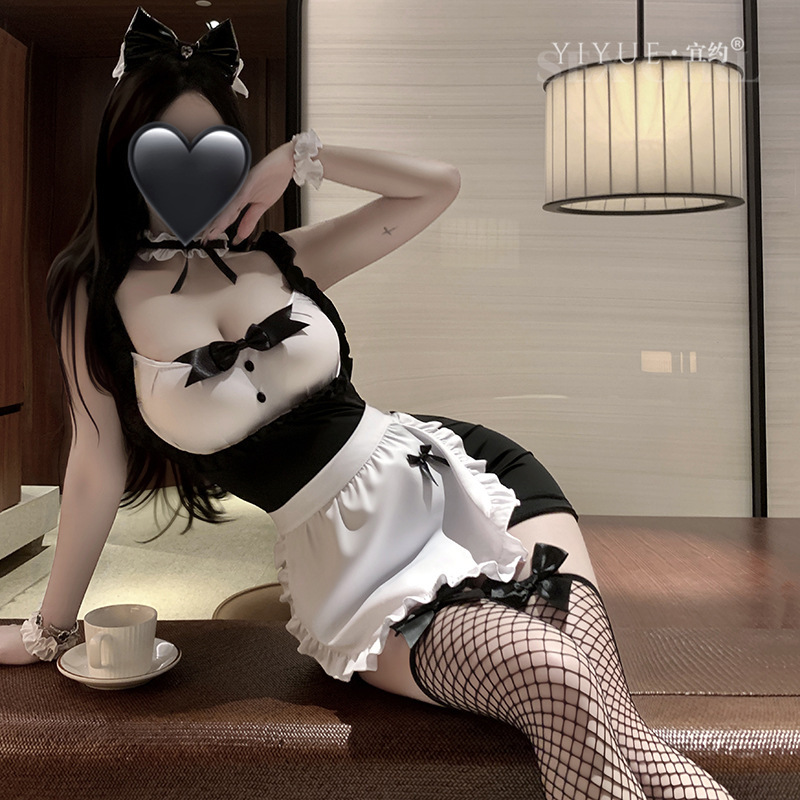 Cheap erotic lingerie sexy cute maid role-playing nightclub maid flirtatious uniform pajama set 1583 Cheap erotic lingerie sexy cute maid role-playing nightclub maid flirtatious uniform pajama set 1583