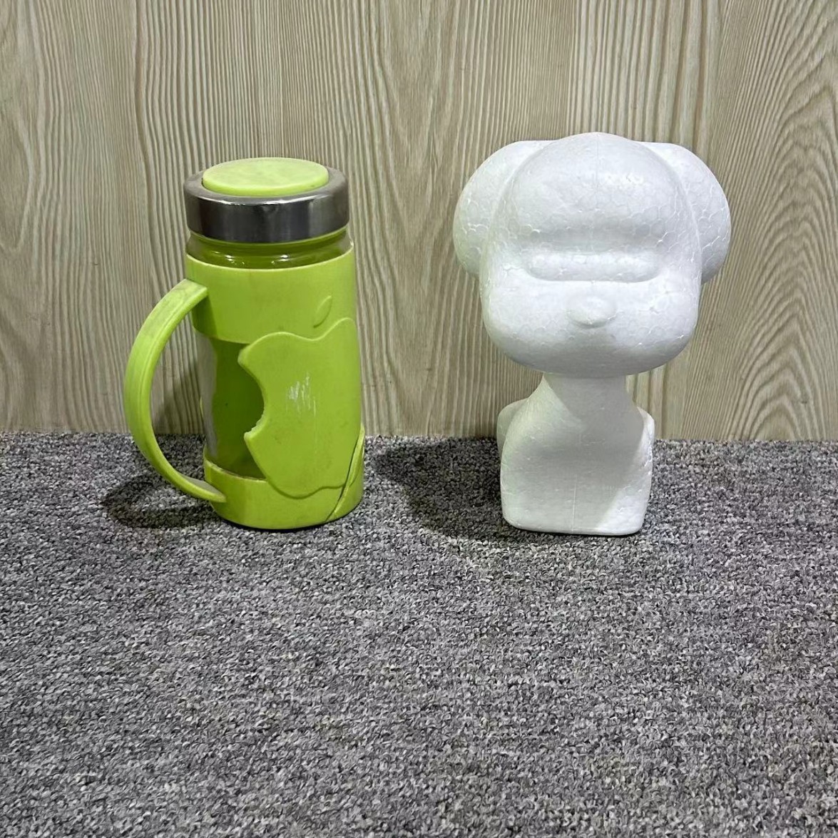 Oso de espuma directo de fábrica blanco DIY material de arreglo floral hecho a mano Día de San Valentín Rosa oso con juguete