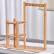 Layered high-storage pen hanging - wood color