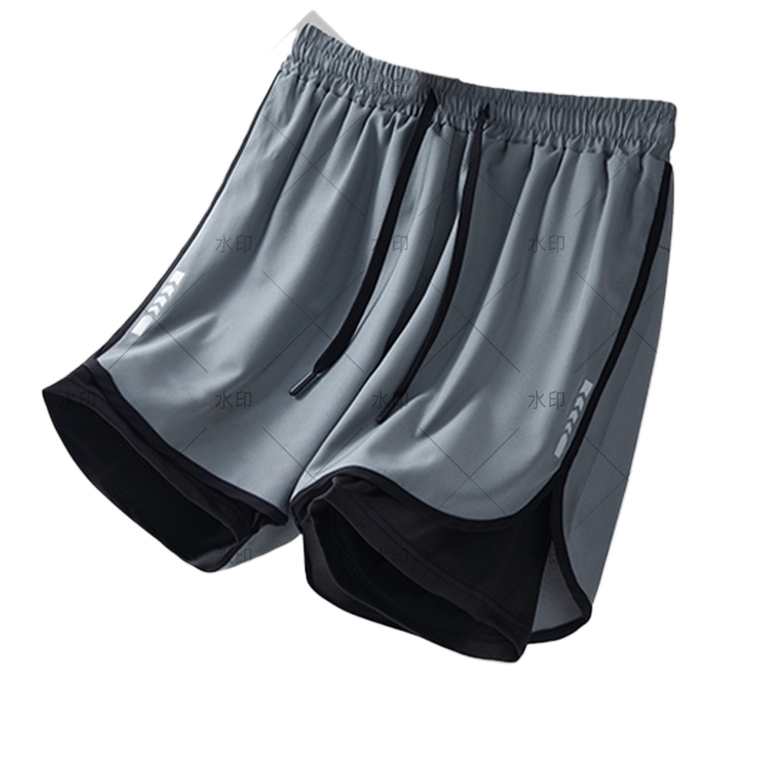 Nuevos pantalones cortos falsos de dos piezas, pantalones deportivos para hombres, pantalones para correr para hombres, pantalones de playa para hombres, pantalones de fitness para hombres, pantalones casuales para hombres, tres puntos para hombres