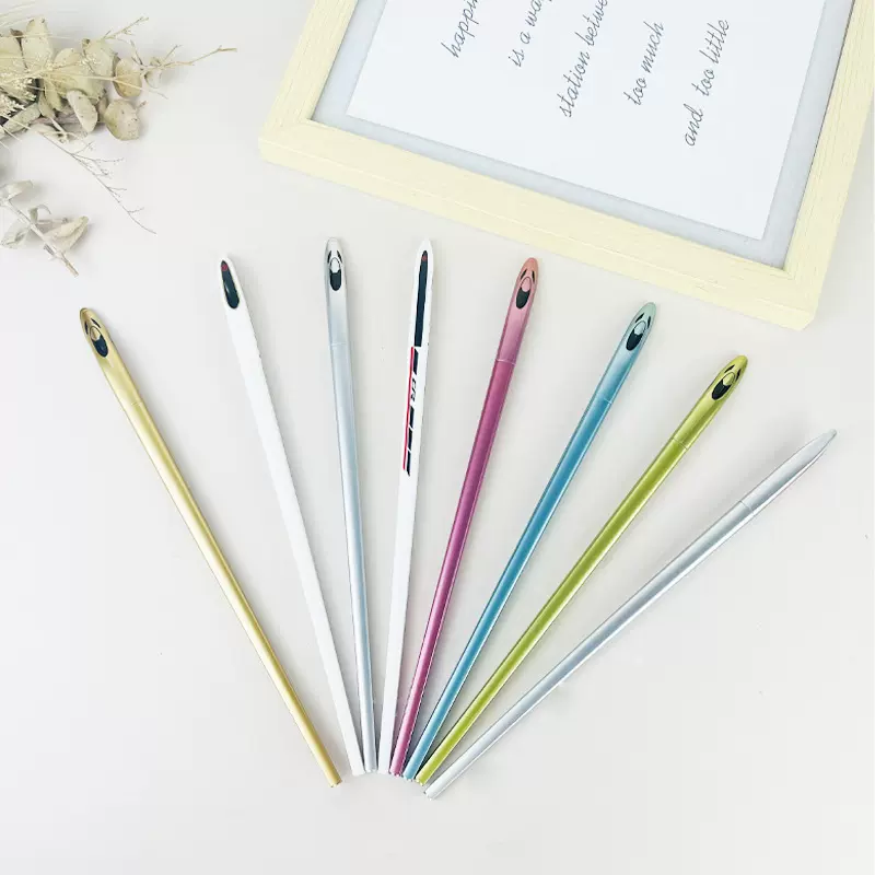 个性创意动车中性笔学生文具签字笔 仿真高铁火车造型广告礼品笔