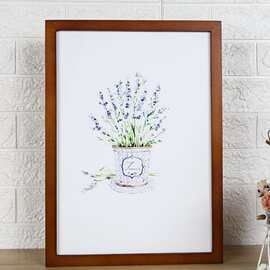 实木国画书法字画宣纸挂墙相框20*40 50 60 70 80 33*66装裱画框