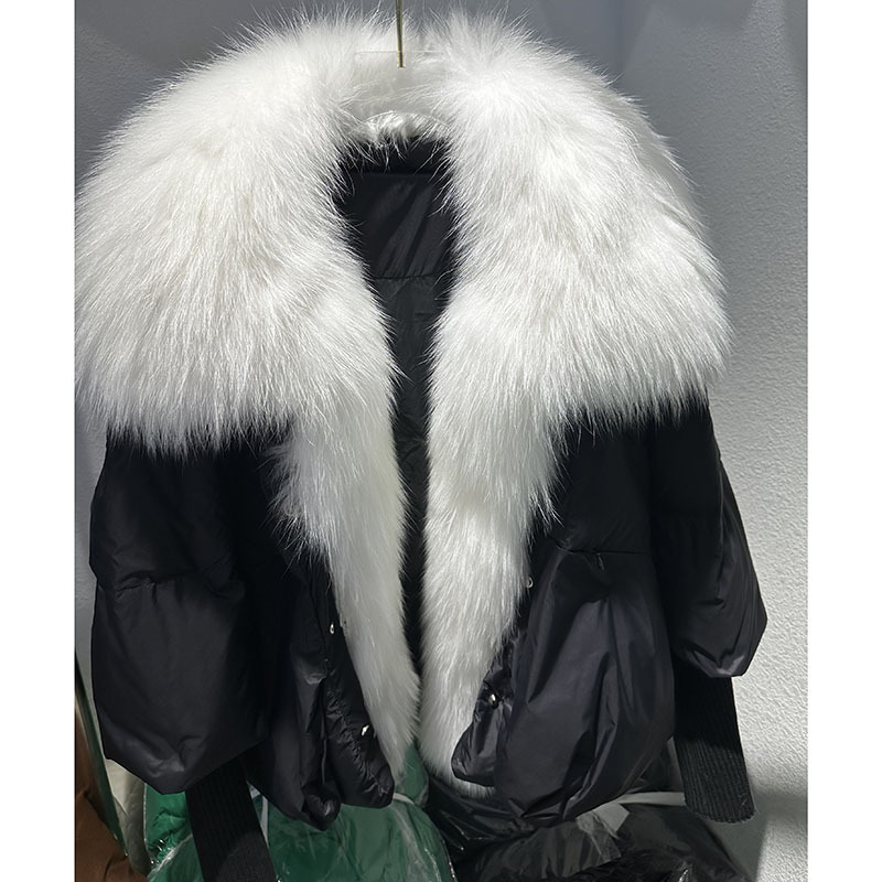 Women's Clothing e commerce winter new white duck down jacket niche design women's clothing short fur coat women_voghion.com