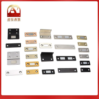 无损安装磁吸门碰隐藏式柜门吸衣柜推拉门定位扣L型薄款门吸
