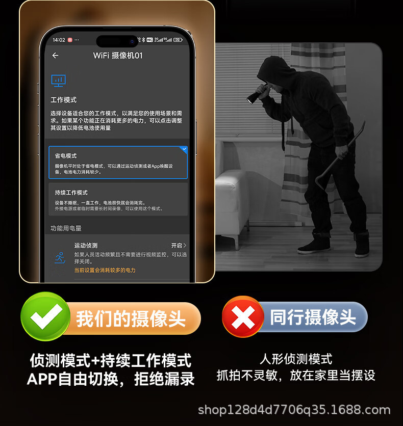 免充值4G低功耗摄像机小鹰看看监控远程摄像头4K超高清无线监控器
