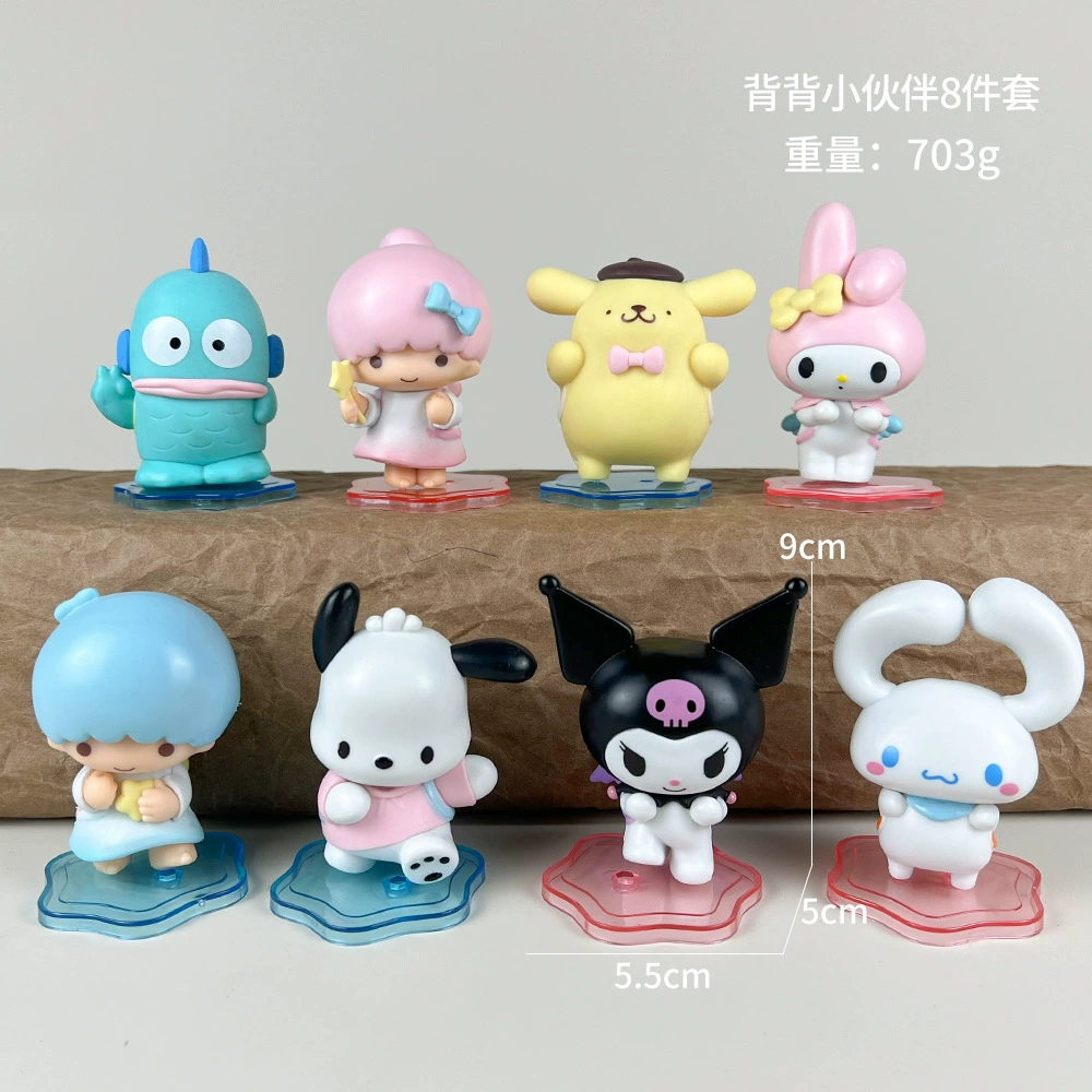 Sanrio Слепой предсказания партии Kuromi Melati Wolberry Killer Anime Doll Model Play Tide Play