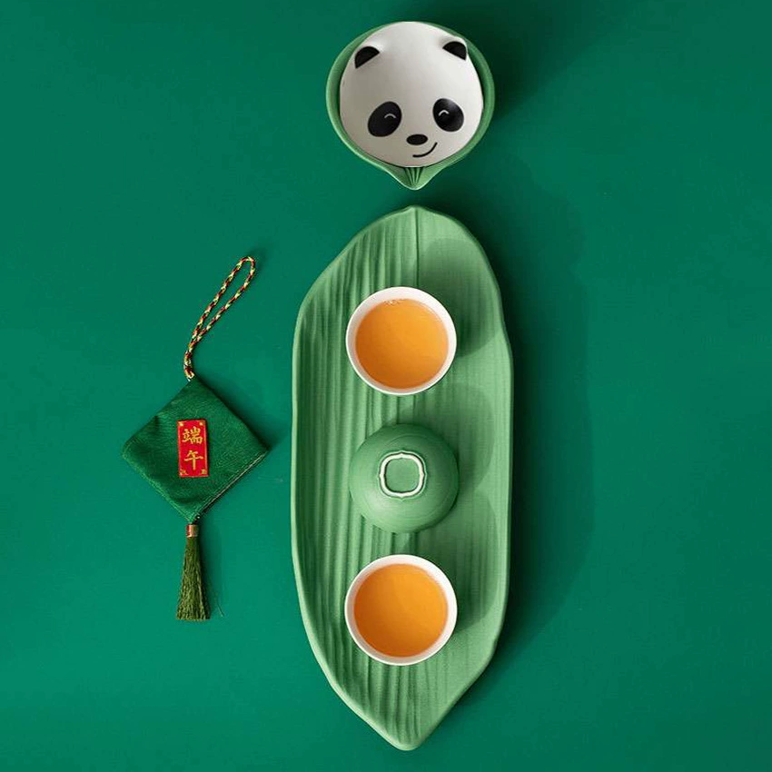 Tea set for traveling, Birthday gift, panda