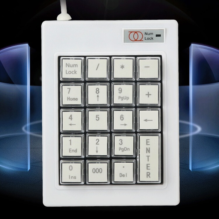 Shuanghuan Haoyu Special DX-19AC Industrial Supermarket Metro Securities 19 Key Cherry Mechanical Black Axis Keypad