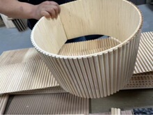 白蜡木橡胶木松木实木可弯曲板半圆室内外装饰板