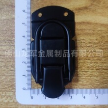 黑色无匙铝箱锁扣 喷粉黑锁扣件 箱体五金配件 无匙侧边锁 箱扣