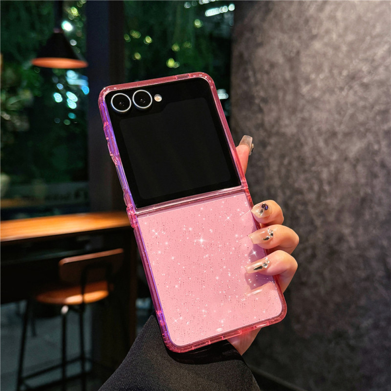 适用三星zflip7磁吸手机壳Zflip 7代折叠屏镭射渐变zflip6翻盖套|undefined