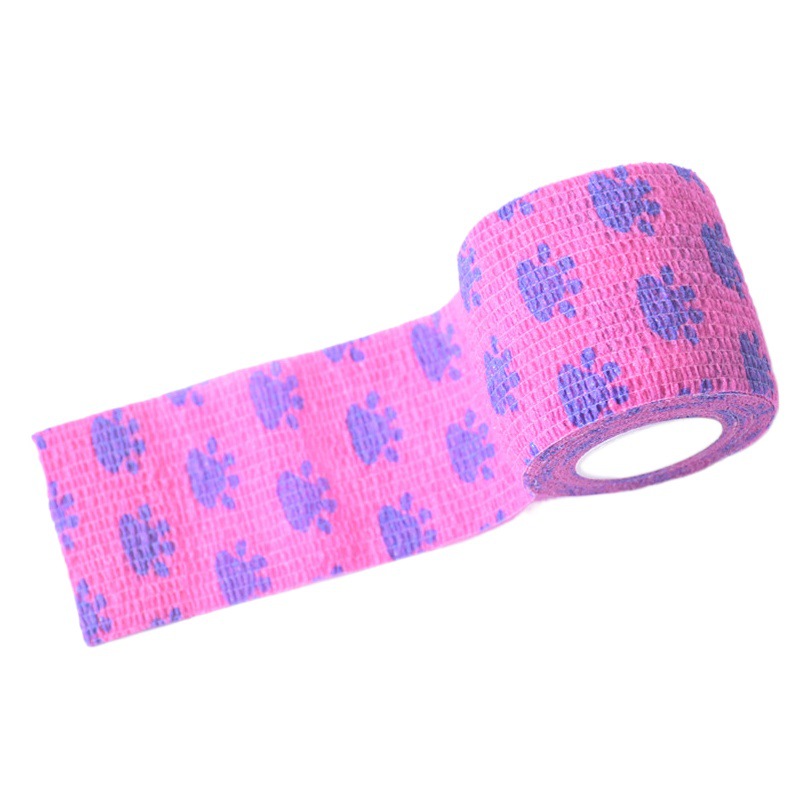 Factory direct non-woven printing self-adhesive bandage sports tape strapping bandage sports strap elastic tape