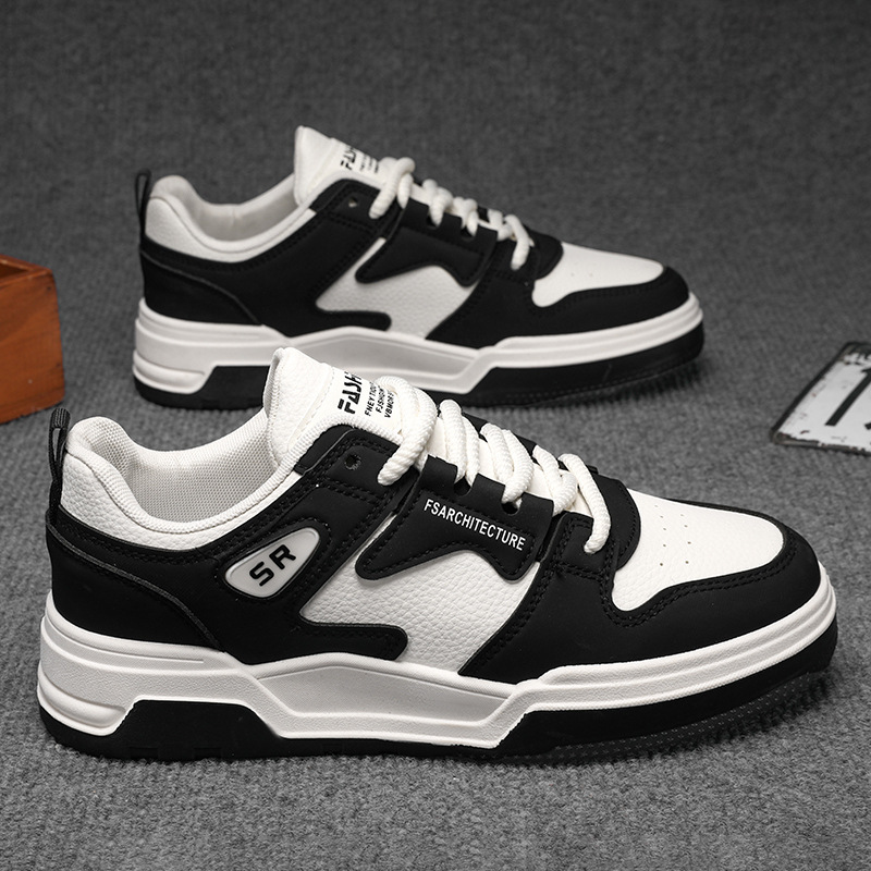 Aj Sports Shoes Men's 2025 Spring and Autum New Men's Shoes Students Versatile White Shoes Trendy Brand High-End Casual Sneakers