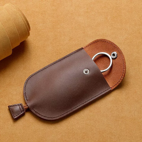 Pu Leather Key Case Pull-Out Type Compact and Simple Household Key Case 4S Store Promotional Gift Soft Leather Car Key Case