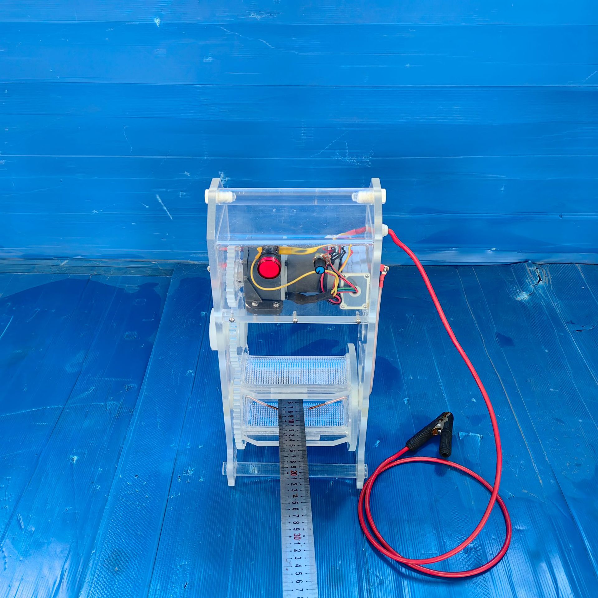 有机玻璃透明自运转可调转速滚机机 小型电镀化镀酸洗滚筒镀笼