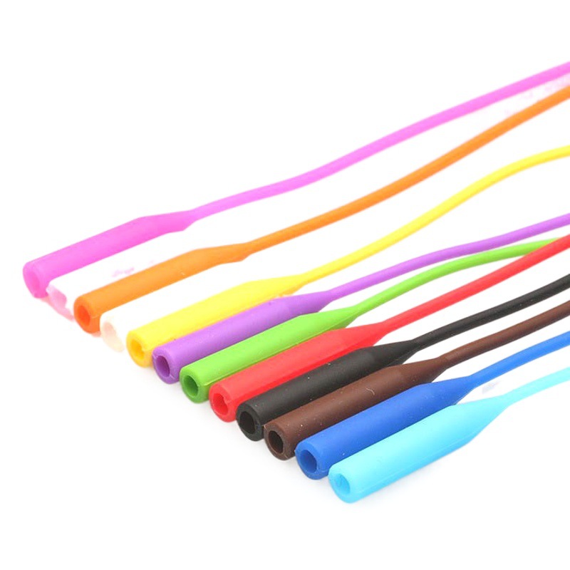 Cuerda elástica de silicona para gafas, antideslizante, anti-caída, correa deportiva ajustable