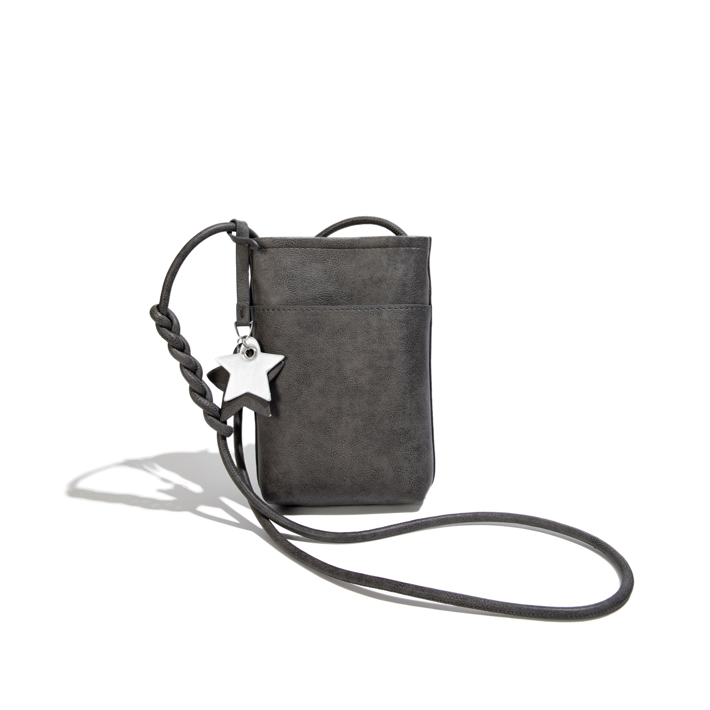 La versión coreana de nicho de color sólido bolso de teléfono móvil para mujeres 2026 verano nuevo pequeño y ligero bolso de hombro pequeño