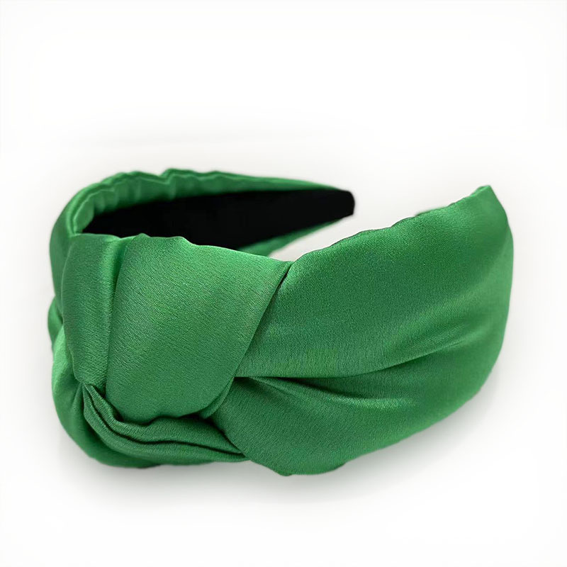 Elegant, Retro Style Elegant Retro Solid Color Satin Hair Band