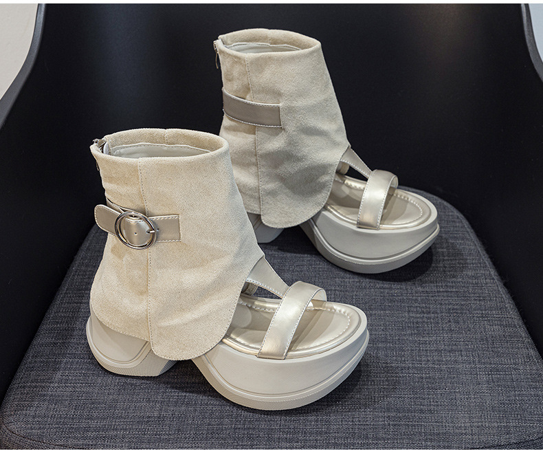 Sandal nữ đế dày hở mũi phong cách La Mã mùa hè 2026 — Nâu caramel 5069-1, Be 5069, Đen 5069-1, Nâu caramel 5069 chi tiết 22