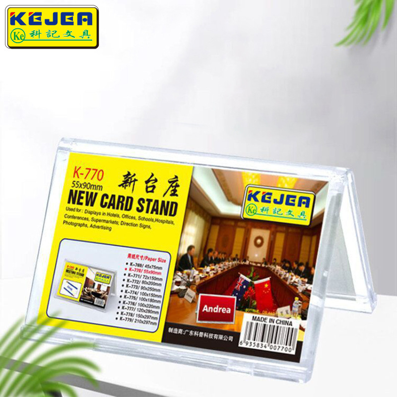 New Taiwan Seat Triangle Meeting Table Sign Double-sided Table Name Card Seat Card Seat Sign Guest Card