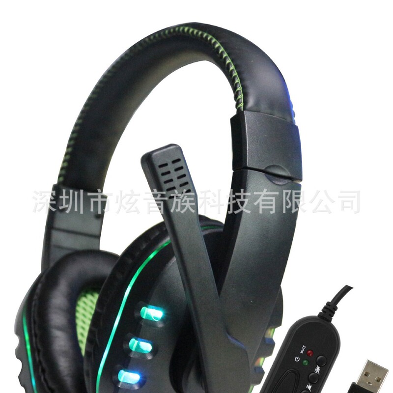 Factory spot supply new PS3 PS4 game luminous headset headset dual headphones at affordable prices Factory spot supply new PS3 PS4 game luminous headset headset dual headphones at affordable prices