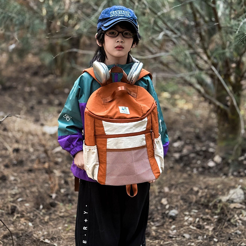 Mochila coreana de gran capacidad para niños y niñas, mochila de ocio, mochila de montaña al aire libre, moda, mochila de color para niños.