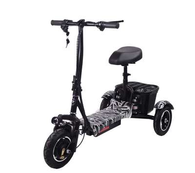 Elderly Mobility Scooter, Leisure, Wholesale – Qatlanan elektrik velosipedlər - athens-black-48v