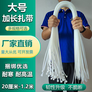 Large Nylon Plastic Long Tie for Tying up Dogs, 1m Extra-Long Adjustable Buckle Ties for Binding Corn Stalks