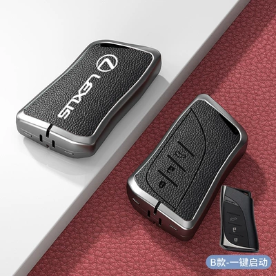 Car key bag | shell 570 buckle 270 - standard-model-b-one-click-start-noble-black-zinc-alloy-single-shell